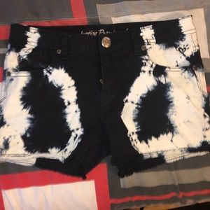 Justice tie dye shorts
